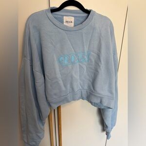 DDAM Light Blue Cropped Sweatshirt